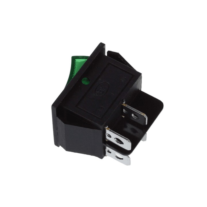 Green Luminous Bipolar Switch 16A 30X22Mm Standard