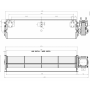 Ventilador Tangencial 360mm Derecha 16W