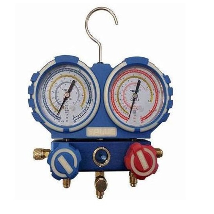 2-Wege Value Manometer Analyzer Case 80Mm R32 R410A R407C R134A