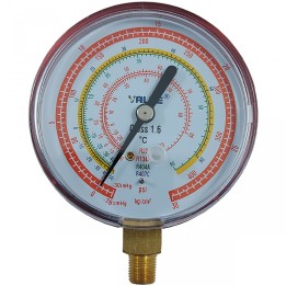 High Pressure Gauge 80Mm Thread 1/8 R22, R404A, R407C, R134A Without Bridge
