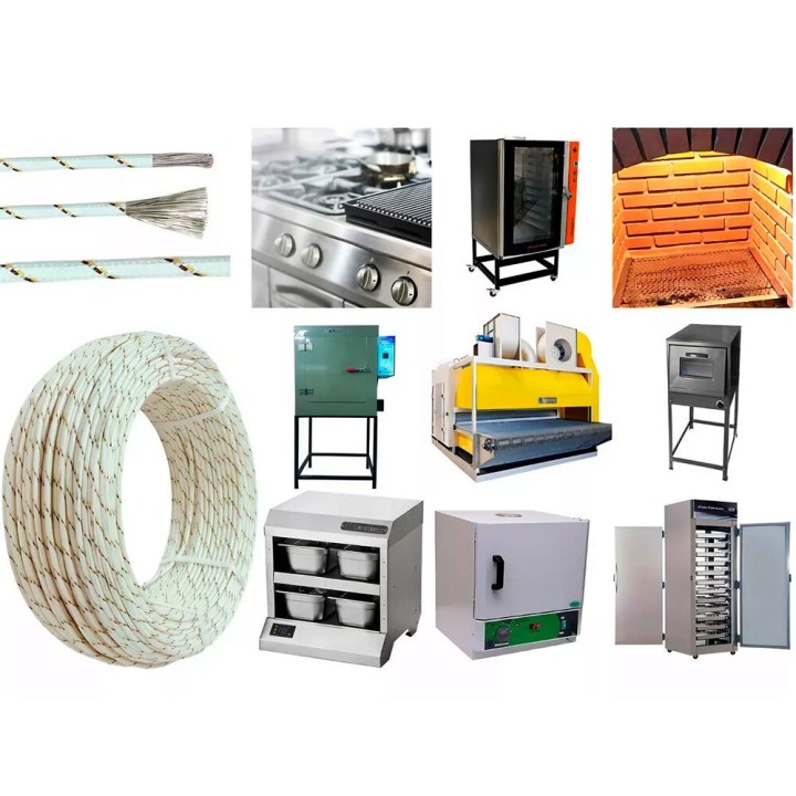 Cavo In Fibra Siliconica Resistente Al Calore Sezione Rame 1,5Mm 100 Mt