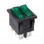 Interruptor Doble Piloto Verde Luminoso 16A 250v Standard