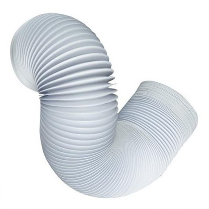 Tubo Evacuacion vapor Secadora Aire Acondicionado 3000x100mm Blanco Flexible