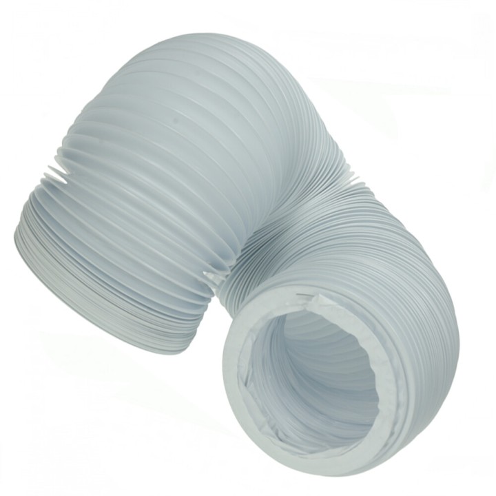 Essiccatore A Tubo Di Evacuazione A Vapore 6000X125Mm Bianco Flessibile