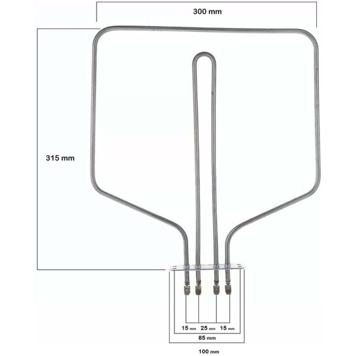 Teka Ofenwiderstand 900/300W 230V 83040745