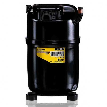 Compresor Secop GS26MFX R134A 220v 1 1/2Cv Alta Media Temperatura Monofasico 26,3cm3