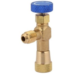 Refrigerant Gas Bottle Charging Valve 1/4 H 5/16 M Air Conditioning