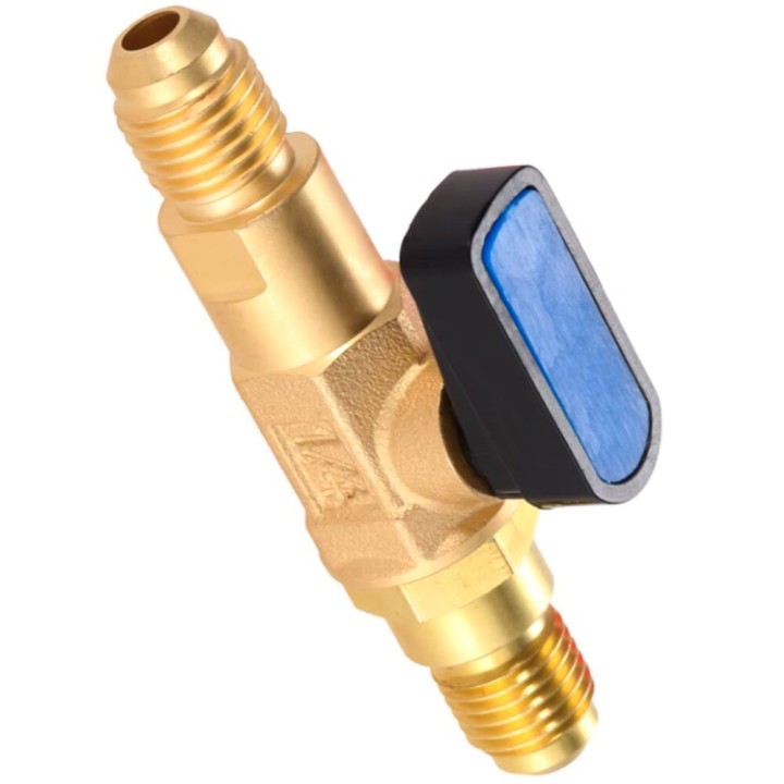 Connecteur De Vanne À Bille 1/4 M 1/4 M Sae Gaz Réfrigérant