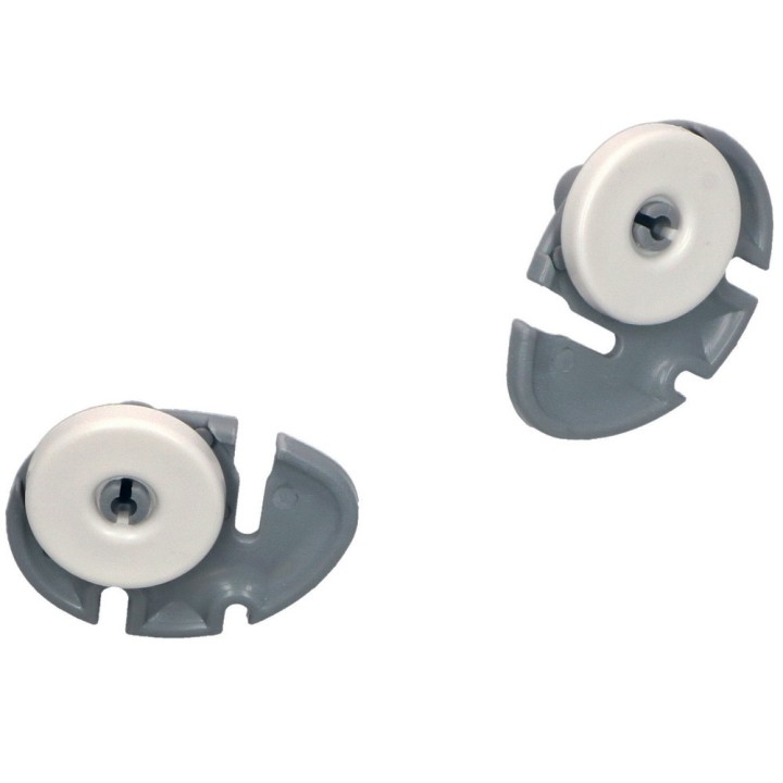 Kit Rueda Lavavajillas Inferior compatible con Zanussi 50269761008 + 50269770009
