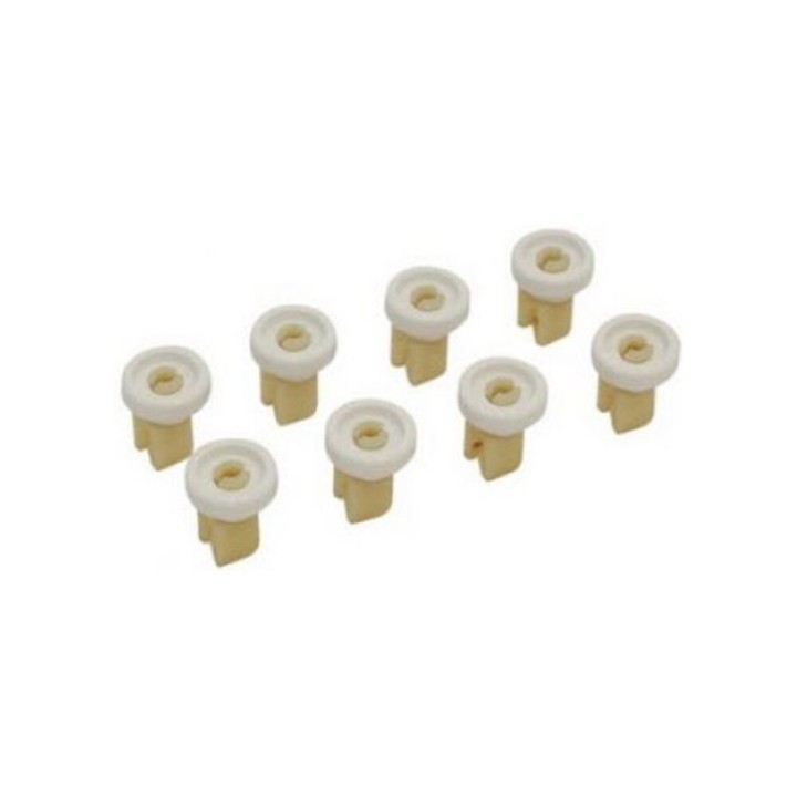 Zanussi White Superior Dishwasher Wheel Kit 8Pcs