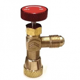 Valvula Envase Desechable R32 R290 Grifo Botella Rosca Izquierda 1/2 x 1/4