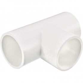 Conector Te PVC 90 grados 16mm Interior Blanco