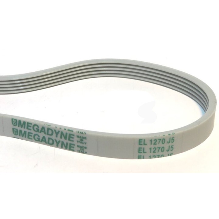 Correa Lavadora Compatible con Zanussi Compatible con Beko Compatible con Megadyne 1270 J5 Poliuretano