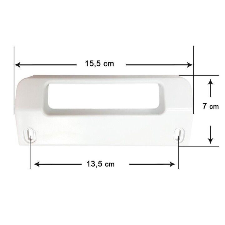 Tirador Puerta Frigorifico Compatible con Zanussi Blanco Recto 50215279006