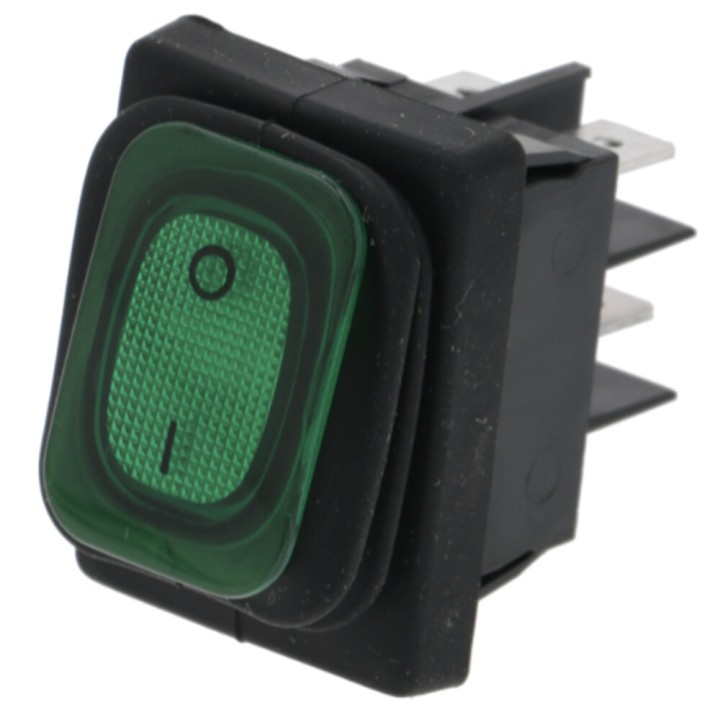 Vert Interrupteur Bipolaire Lave-Vaisselle Industriel 16A 250V Standard