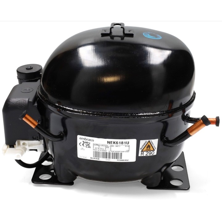 Embraco Nek6181U R290 220V 1/3Cv Compressore Ad Alta Media Temperatura 7.28Cm3