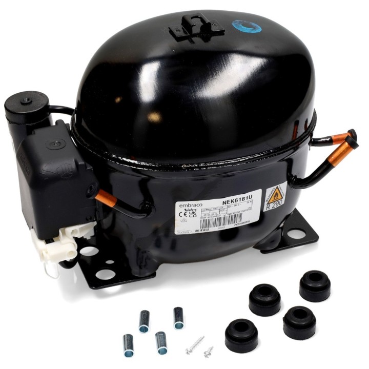 Embraco Nek6181U R290 220V 1/3Cv Compresseur Haute Moyenne Température 7.28Cm3