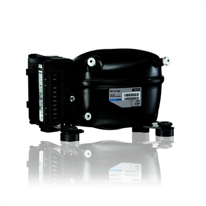 Secop Bd50F R134A R12/24V Dc 1/8Cv Faible Moyenne Haute Température 2.5Cm3 Compresseur