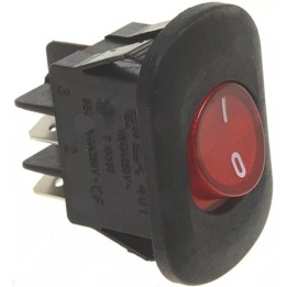 Interruttore Bipolare Luminoso Rosso 16A 250V Standard