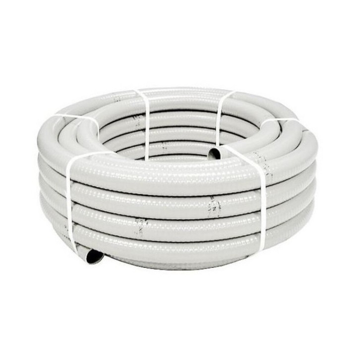 Tuyau De Drainage Pvc A/C 25X20 Blanc 25 Mètres