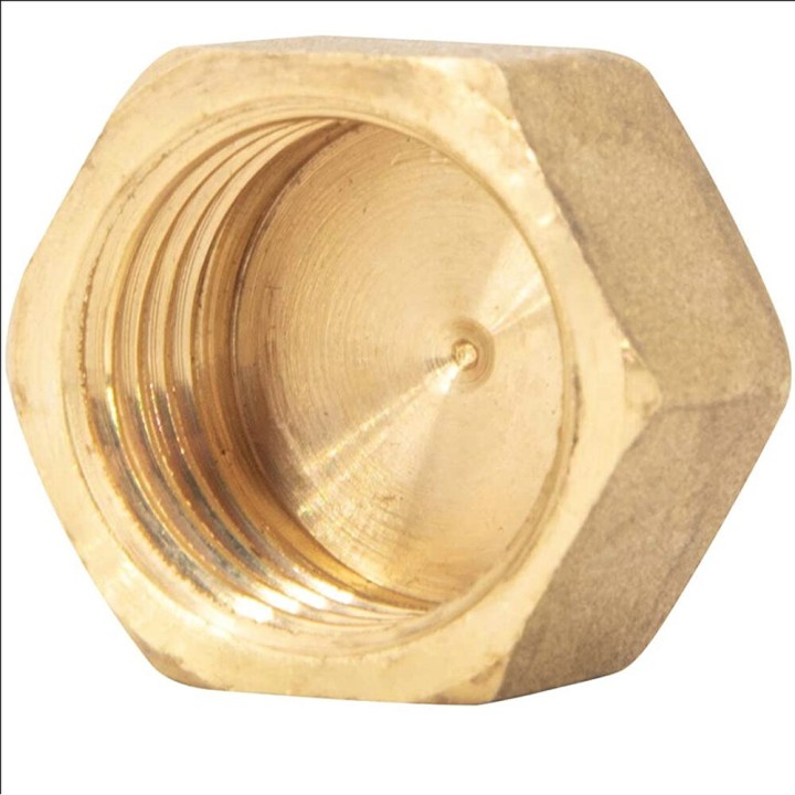 Tapon 1/4 Hembra Aire Acondicionado Gas Refrigerante Laton