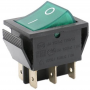 Interruttore bipolare luminoso verde 25x31mm 6 Fastton Standard