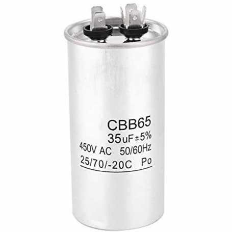Working 450V capacitor 35μf Metallic Air Conditioning Standard