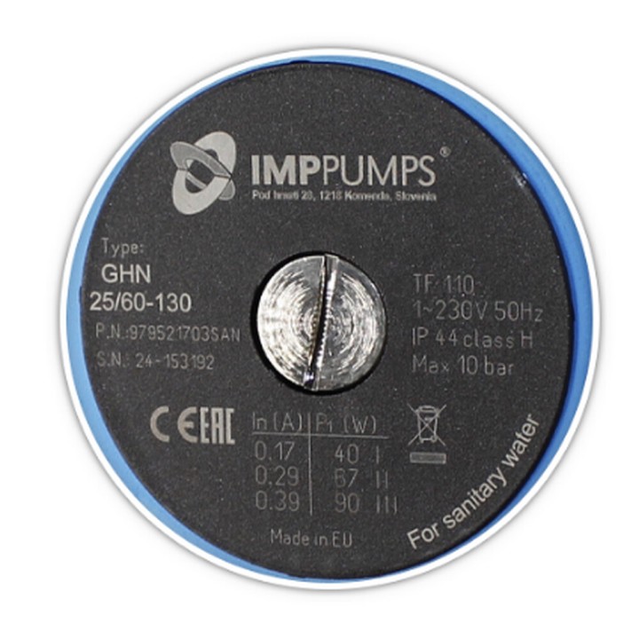 Imppumps Gnh 25/60-130 Pompa Di Circolazione Caldaia Standard