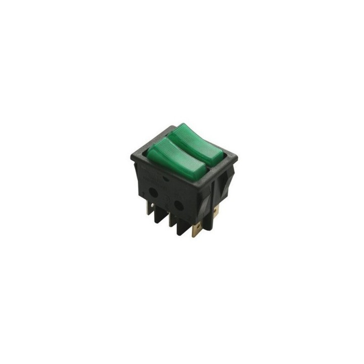 Doppelschalter Grün Leuchtend 16A 250V Standard