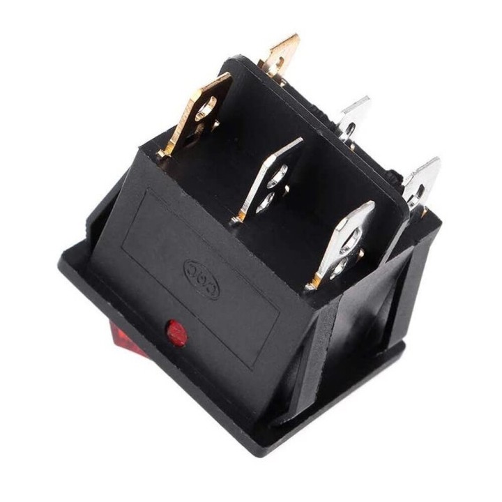 Double Switch Green Luminous 16A 250V Standard