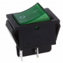 16A 30x2mm Interruttore bipolare a luce verde standard