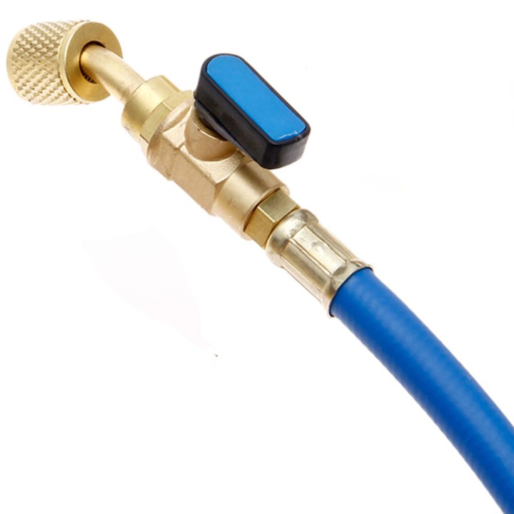 Blue Value Tuyau Avec Clé De Charge De Liquide De Refroidissement 1/4 X 5/16 1500Mm R410 R32