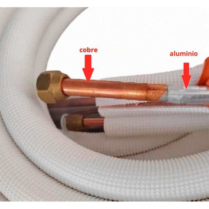 Bitubo Isolé Cuivre 1/4 - 1/2 Cuivre Aluminium 3 Mts Avec Accessoires