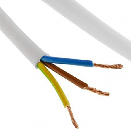 Câble tuyau électrique 3x1,5 mm Standard de 1 mètre