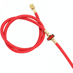 1 Manguera Roja Value con Llave Carga Refrigerante 1/4 x 5/16 1500mm