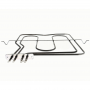 Résistance au four 039574 Indesit 325x286 56 24 Support 100mm 1000 + 1200W