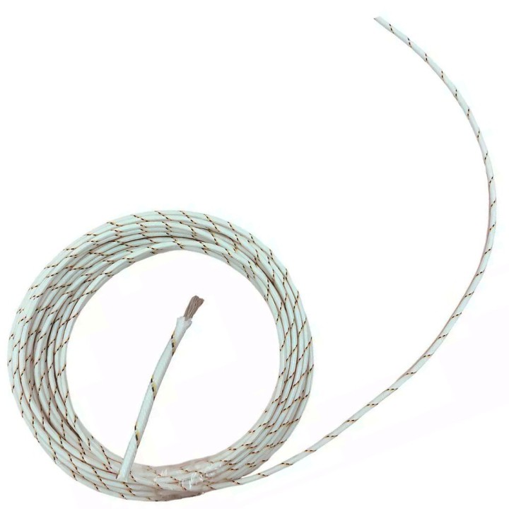 Cavo In Fibra Di Silicone Resistente Al Calore Sezione In Rame 1,5 Mm Tagliato Da Metri