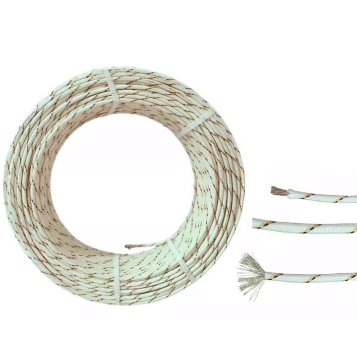 Cavo In Fibra Di Silicone Resistente Al Calore Sezione In Rame 1,5 Mm Tagliato Da Metri