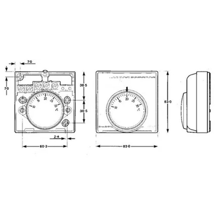 Termostato Ambiente Honeywell T6360A1079 Riscaldamento Raffreddamento
